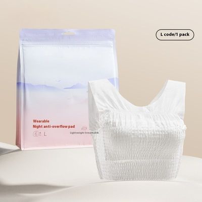 Eco Friendly Disposable Nursing Bra With 360° Leak Proof Absorbent Pads Breathable Cotton Stretch Fit For Maternity Night-Time